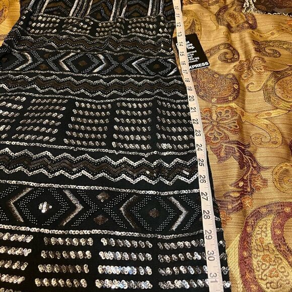 Express Beaded & Sequin Mini Dress. NWT Size S - Picture 7 of 9